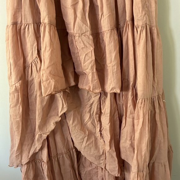 erika pena RITA HIGH LOW BOHEMIAN SKIRT Ruffle Hand Dyed Sz M/L NEW - Picture 7 of 16